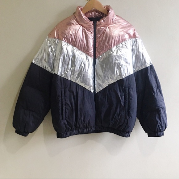 Isabel Marant Etoile Metallic Puffer Coat - Picture 3 of 8